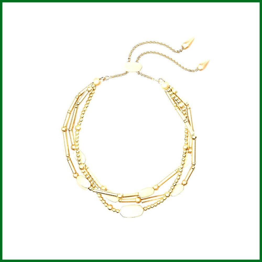 Gold Plated Beaded Bracelet Delicate Dainty Everyday Layering Minimalist